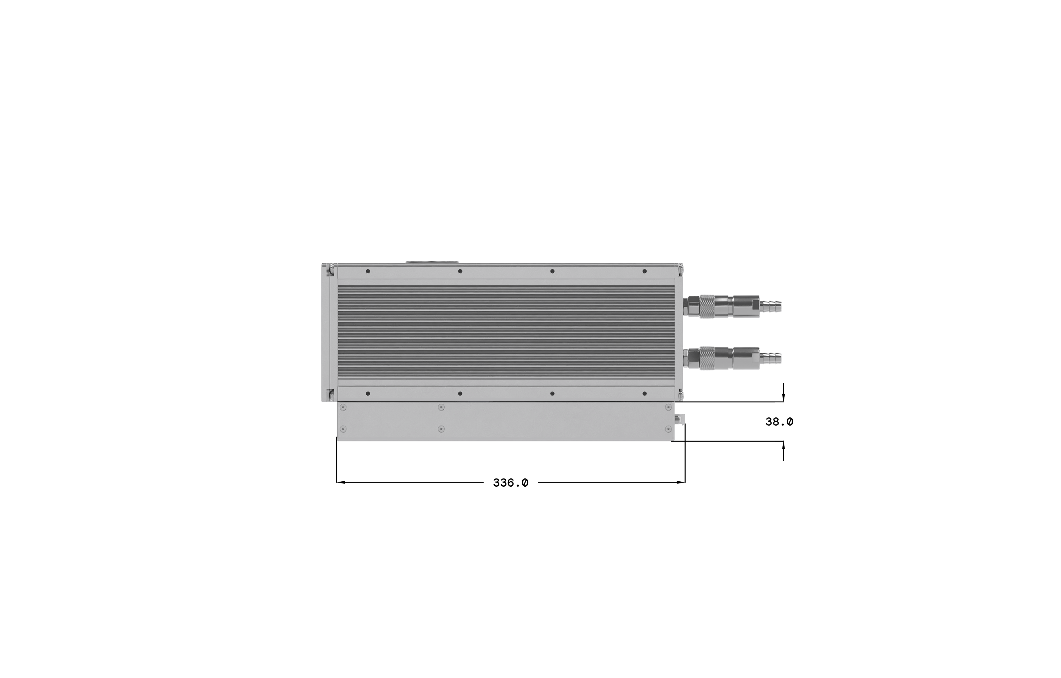 integrated x-ray source dimensions