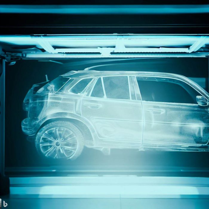 X-ray scan of car
